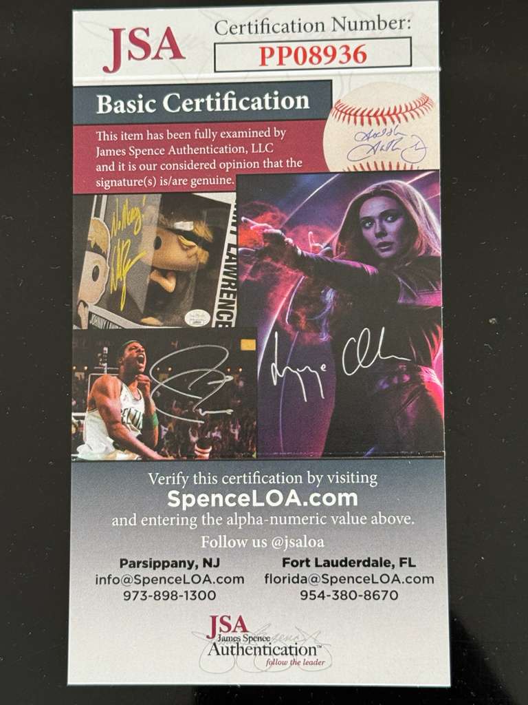 Lakers Photo Autograph Signed By Cooper, Michel JSA Graded