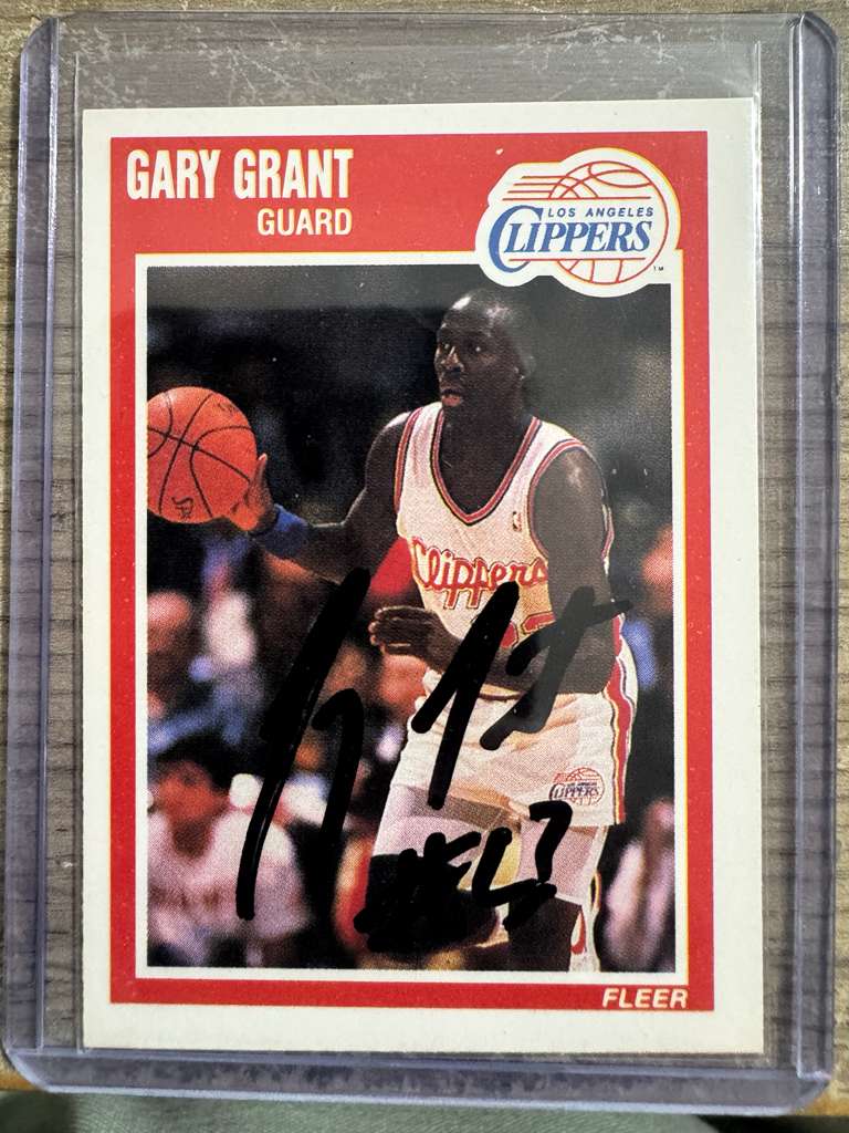 Clippers Card Autograph Signed By Grant, Gary JSA Graded